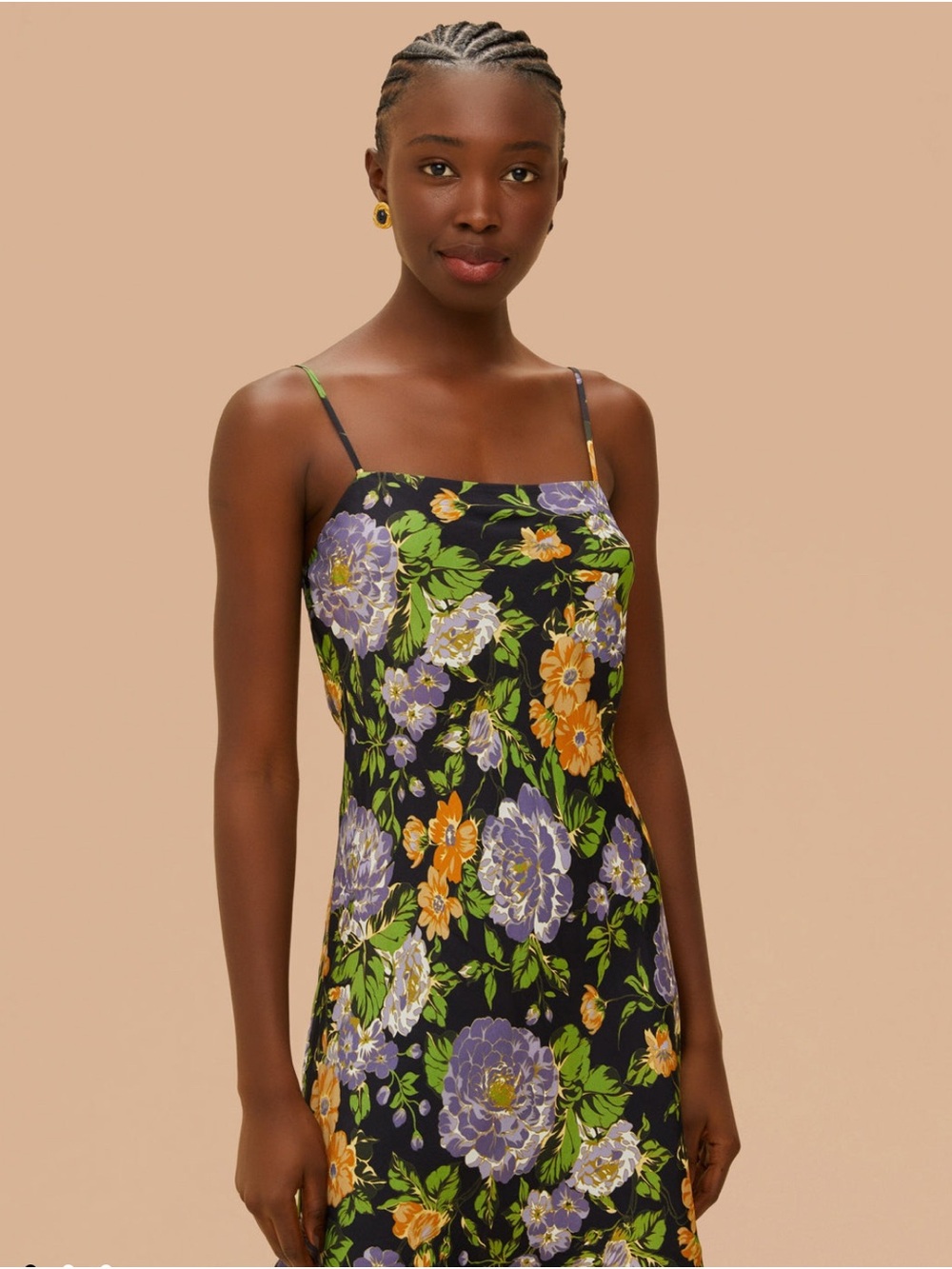 FARM Rio Capri Floral Black Sleveless Mini Dress